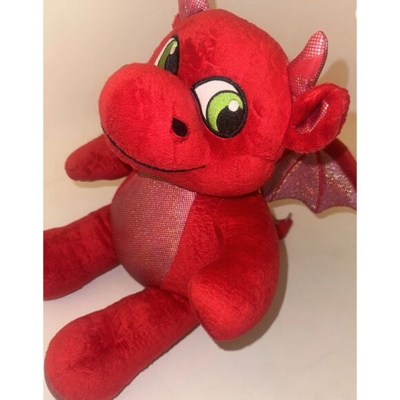 Build A Bear Magiquest Ellie Red Dragon GREAT WOLF LODGE Plush Stuffed Animal - Picture 3 of 7